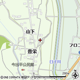 愛知県新城市豊栄萸ケ本周辺の地図