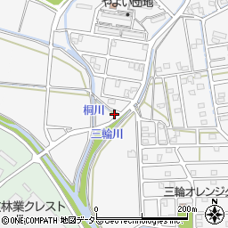 静岡県藤枝市岡部町三輪1612周辺の地図
