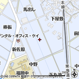 愛知県岡崎市上地町貝口周辺の地図