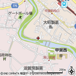 滋賀県甲賀市甲賀町大原市場116周辺の地図