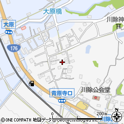 兵庫県三田市川除周辺の地図