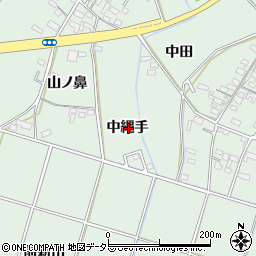 愛知県安城市東端町中縄手周辺の地図