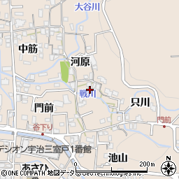 京都府宇治市莵道只川21周辺の地図