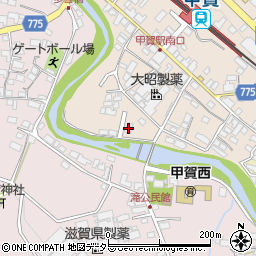 滋賀県甲賀市甲賀町大原市場105周辺の地図