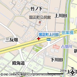 愛知県岡崎市国正町稲荷周辺の地図