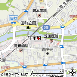 メナード化粧品浜田第一代行店周辺の地図