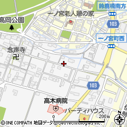 三重県鈴鹿市高岡町706周辺の地図