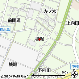 愛知県岡崎市上三ツ木町城堀周辺の地図