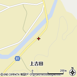 愛知県新城市上吉田松山周辺の地図