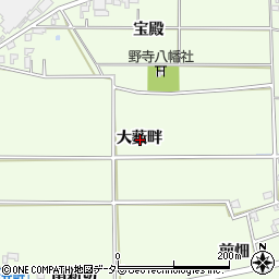 愛知県安城市野寺町大薮畔周辺の地図