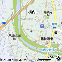 静岡県藤枝市横内10-2周辺の地図