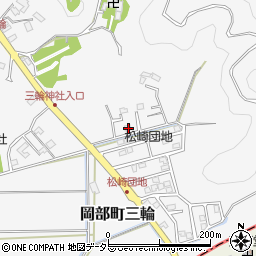 静岡県藤枝市岡部町三輪985-5周辺の地図