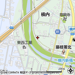 静岡県藤枝市横内48周辺の地図