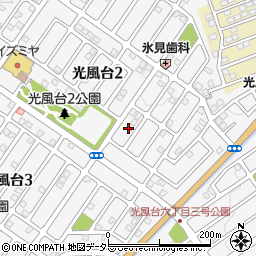 大阪府豊能郡豊能町光風台2丁目10周辺の地図