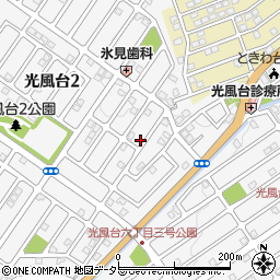 大阪府豊能郡豊能町光風台2丁目周辺の地図
