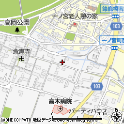 三重県鈴鹿市高岡町705周辺の地図