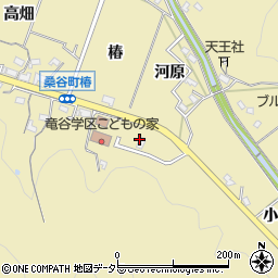 愛知県岡崎市桑谷町一斗目周辺の地図
