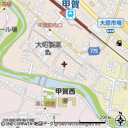 滋賀県甲賀市甲賀町大原市場69周辺の地図