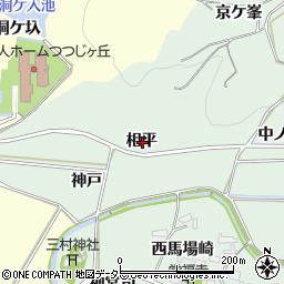 愛知県額田郡幸田町長嶺相平周辺の地図