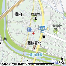静岡県藤枝市横内531-2周辺の地図