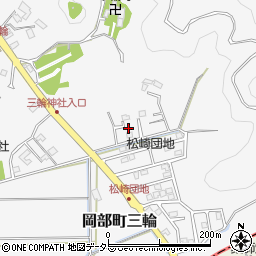 静岡県藤枝市岡部町三輪985-4周辺の地図