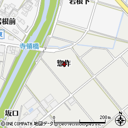 愛知県安城市木戸町惣作周辺の地図