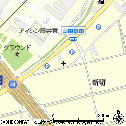 愛知県安城市藤井町新切6周辺の地図