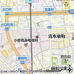 愛知県半田市清水西町周辺の地図
