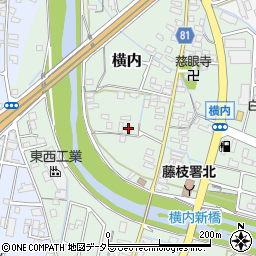 静岡県藤枝市横内37周辺の地図
