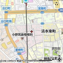 愛知県半田市清水西町周辺の地図