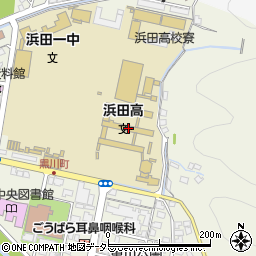 島根県立浜田高等学校周辺の地図