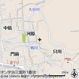 京都府宇治市莵道只川16周辺の地図