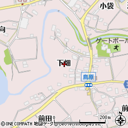愛知県新城市日吉下畑周辺の地図