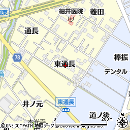愛知県岡崎市福岡町東通長周辺の地図