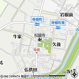 松韻寺周辺の地図