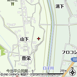 愛知県新城市豊栄広表周辺の地図