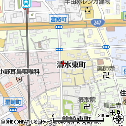 愛知県半田市清水東町17周辺の地図