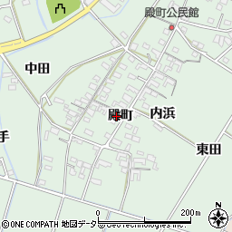 愛知県安城市東端町殿町周辺の地図