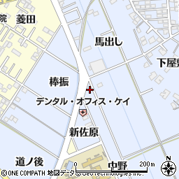 愛知県岡崎市上地町中野25周辺の地図