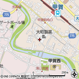 滋賀県甲賀市甲賀町大原市場95周辺の地図