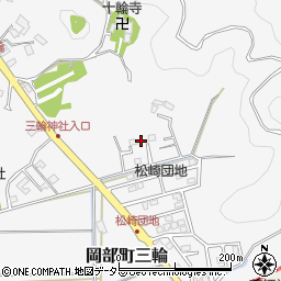 静岡県藤枝市岡部町三輪986-6周辺の地図