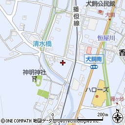 兵庫県姫路市香寺町犬飼493周辺の地図