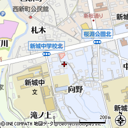 愛知県新城市向野32周辺の地図