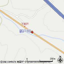 愛知県新城市下吉田北新戸周辺の地図