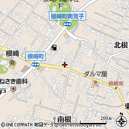 愛知県安城市根崎町周辺の地図