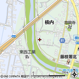 静岡県藤枝市横内51周辺の地図
