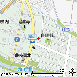 静岡県藤枝市横内190周辺の地図