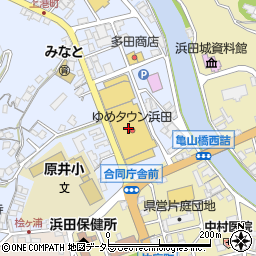 ハニーズ浜田店周辺の地図