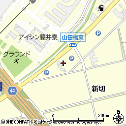 愛知県安城市藤井町新切7周辺の地図