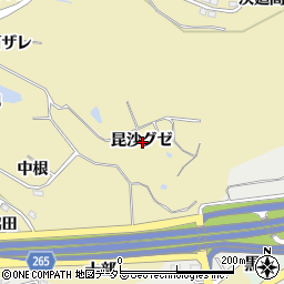 愛知県常滑市多屋昆沙グゼ周辺の地図